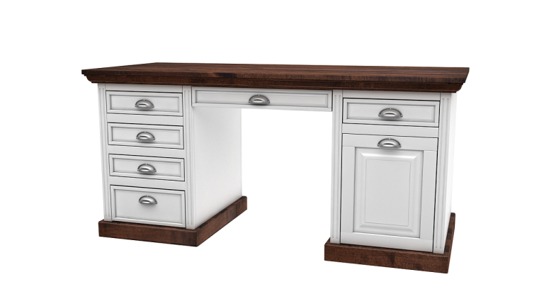 Drewniane biurka z szufladami