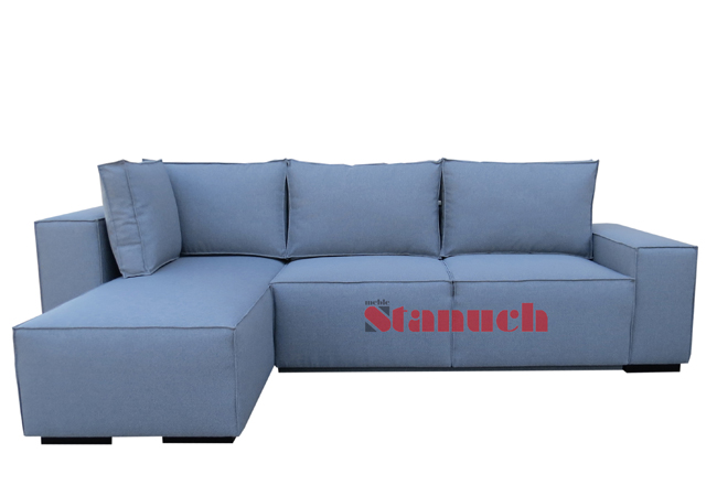 Corner sofa bed with two containers