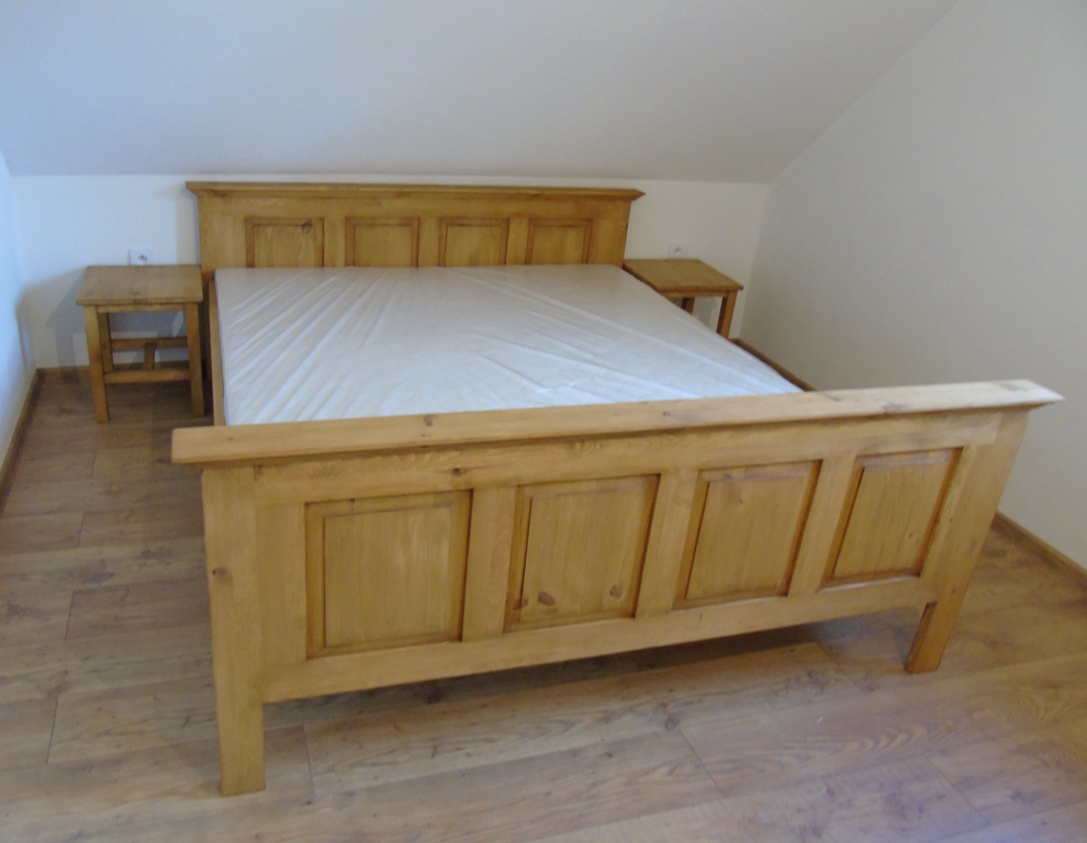Dream bedroom made of pine wood